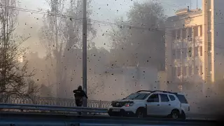 Массированный обстрел украинских городов